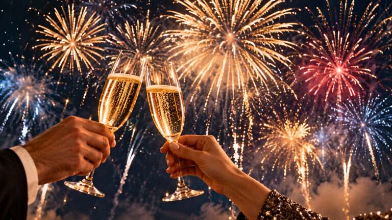 Brindisi di Capodanno 2027 in Umbria con fuochi d’artificio