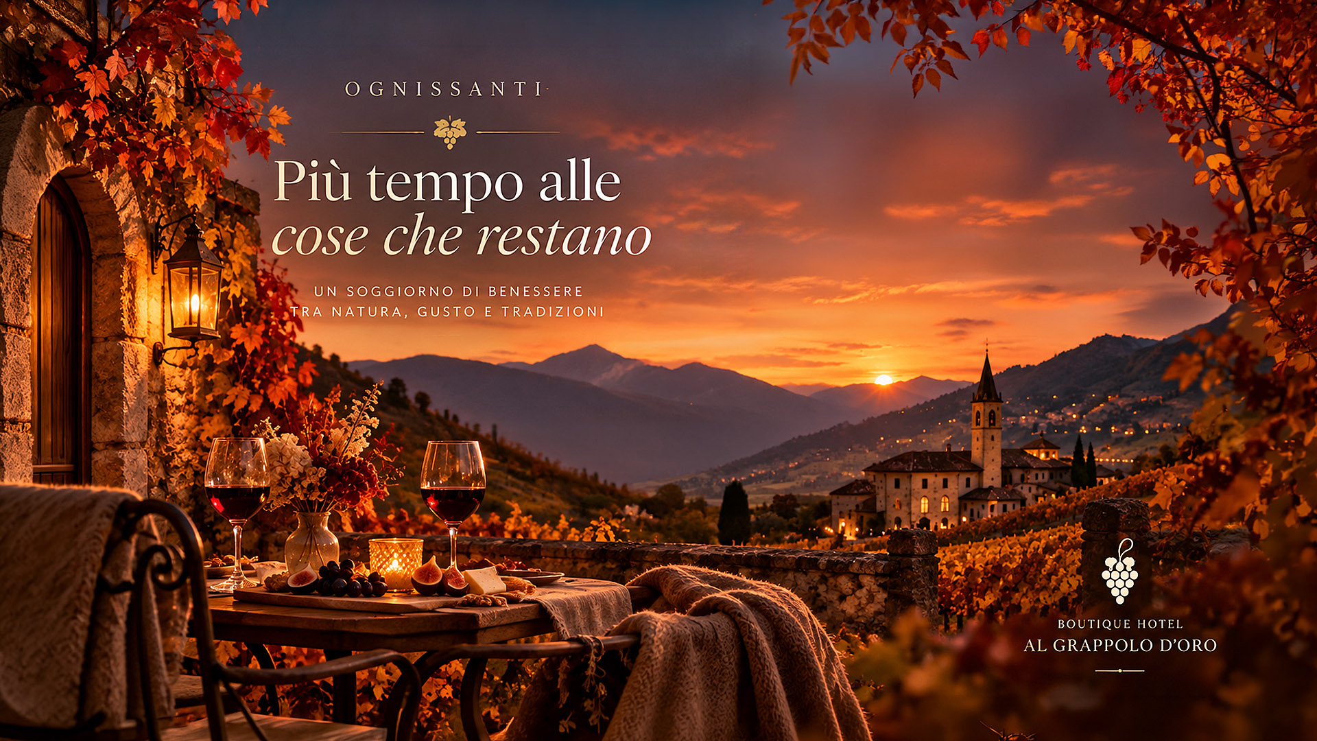 Weekend di Ognissanti in Umbria al Boutique Hotel Al Grappolo d’Oro di Torgiano